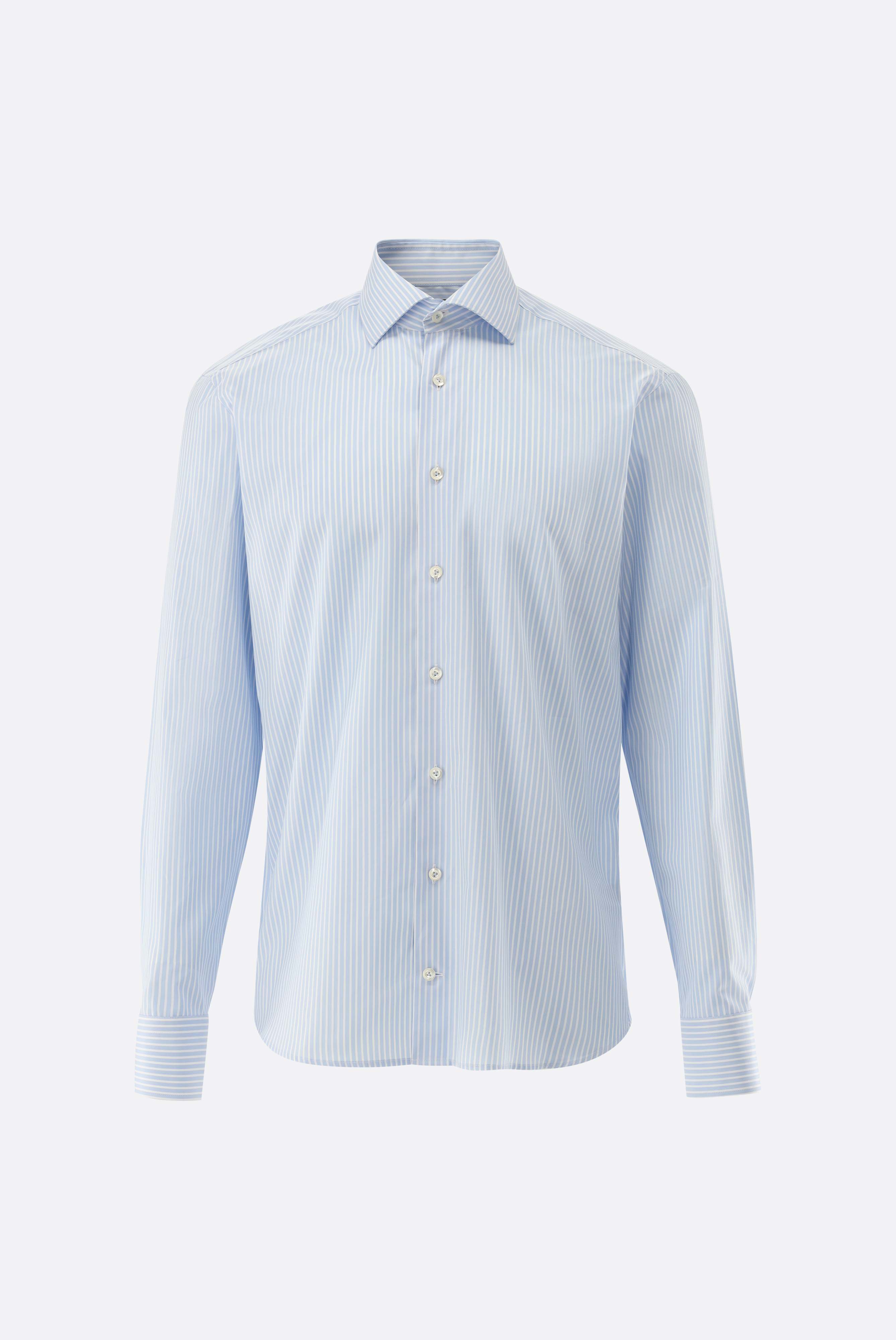 Áo sơ mi công sở sọc, twill cotton “Perfect Look”