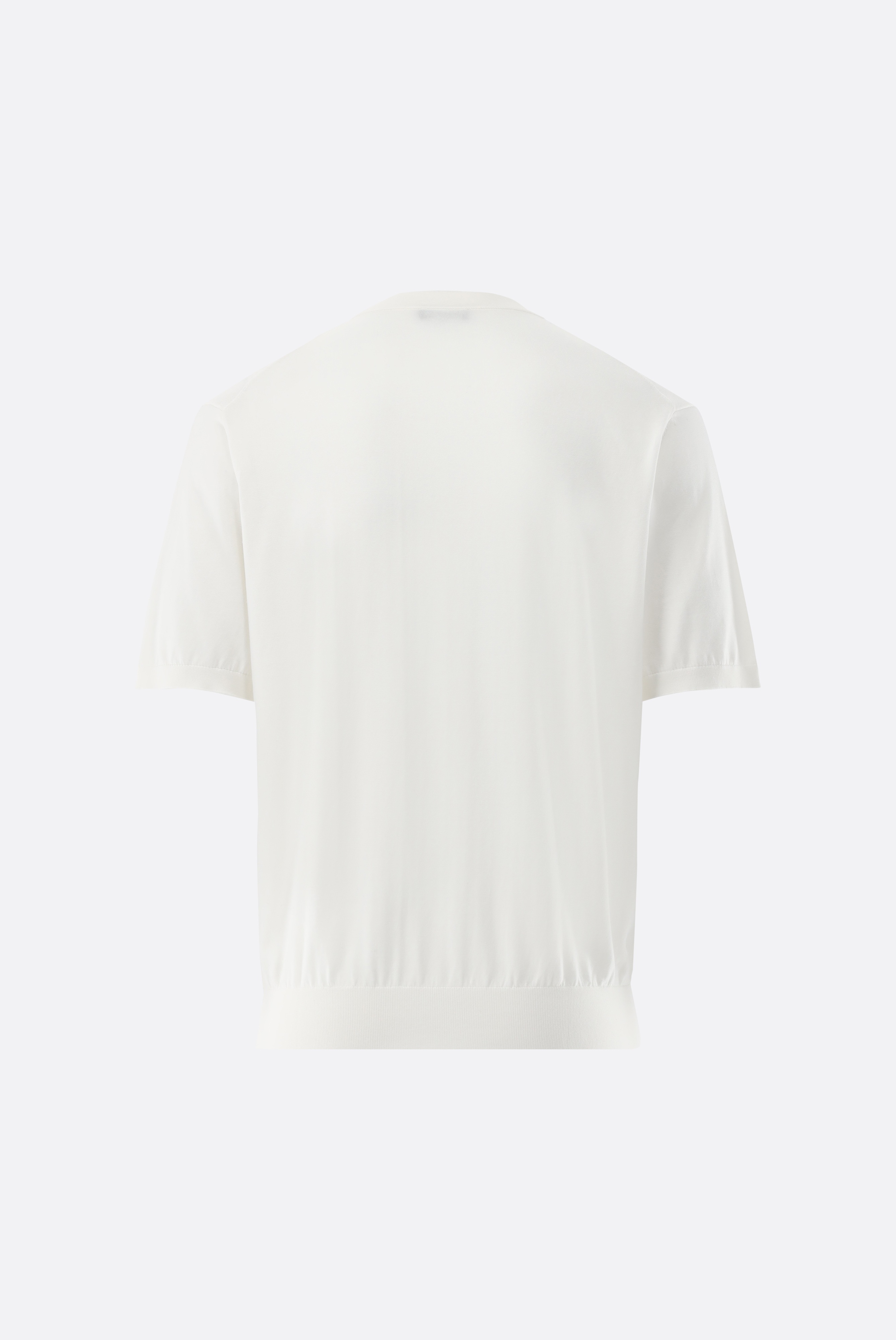 Áo thun Hỗn hợp cotton và lụa, Dệt kim, Thanh lịch