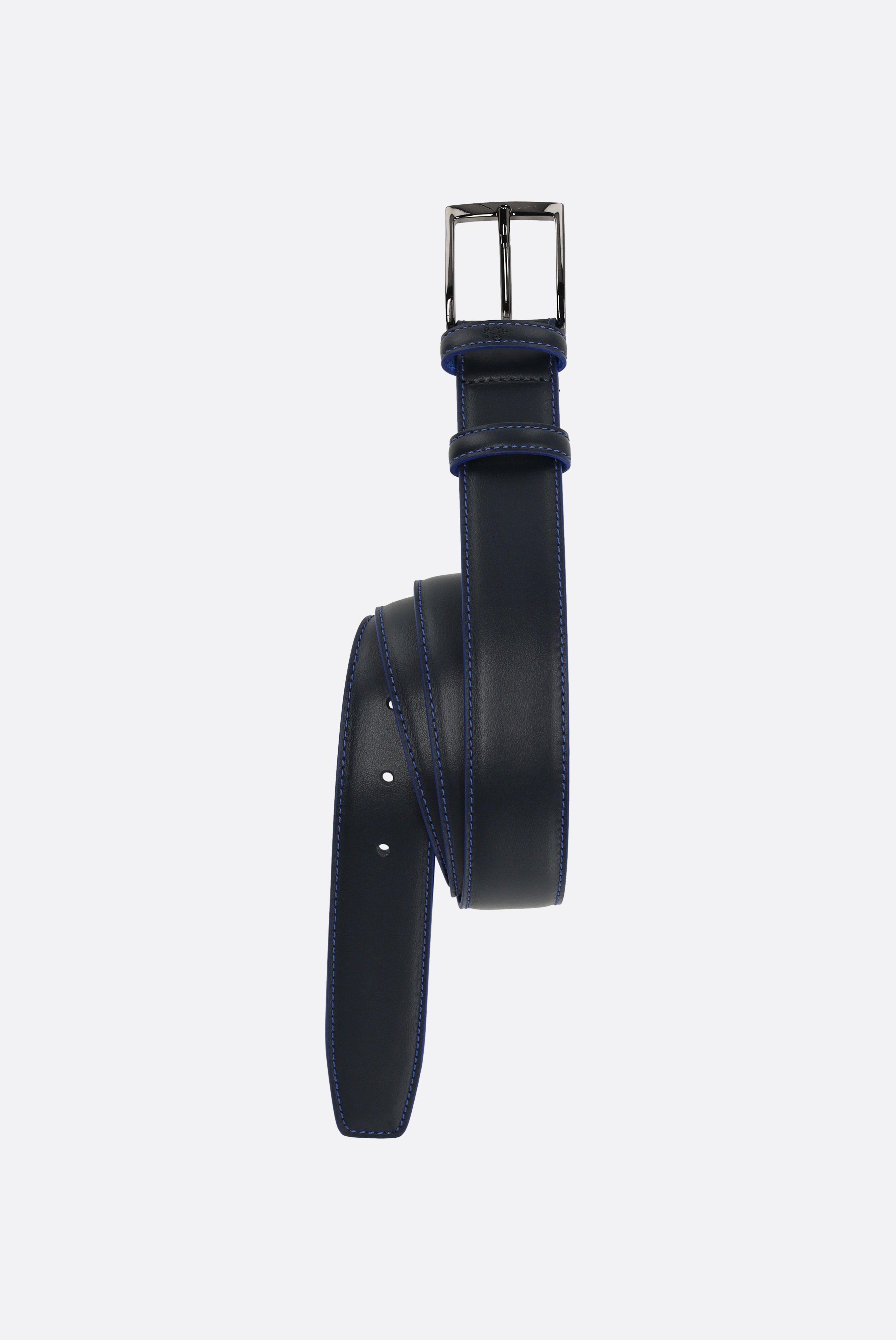 Thắt lưng Có chi tiết tương phản, Sản xuất tại Ý, 3.5cm Leather Lining Stitching
