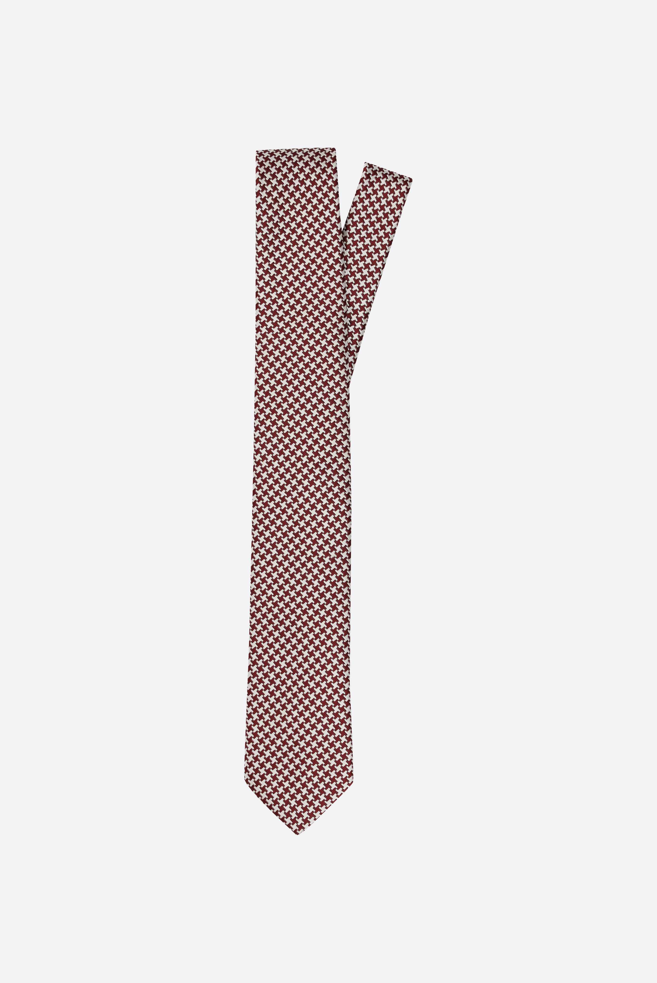 Cà vạt Hỗn hợp cotton và lụa, Mogador jacquard, Họa tiết houndstooth