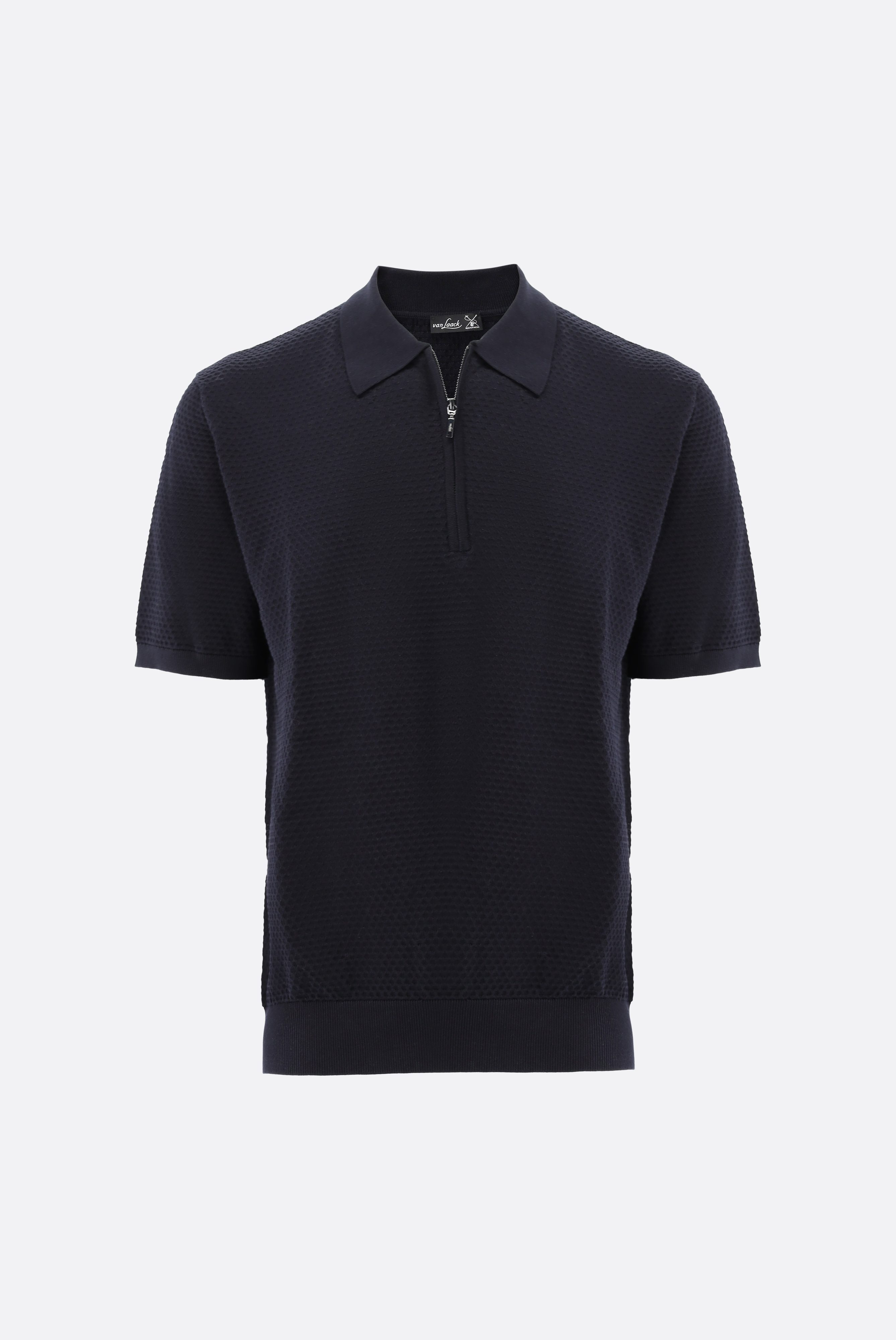 Áo polo Có kết cấu, Dệt kim, Air Cotton Zip