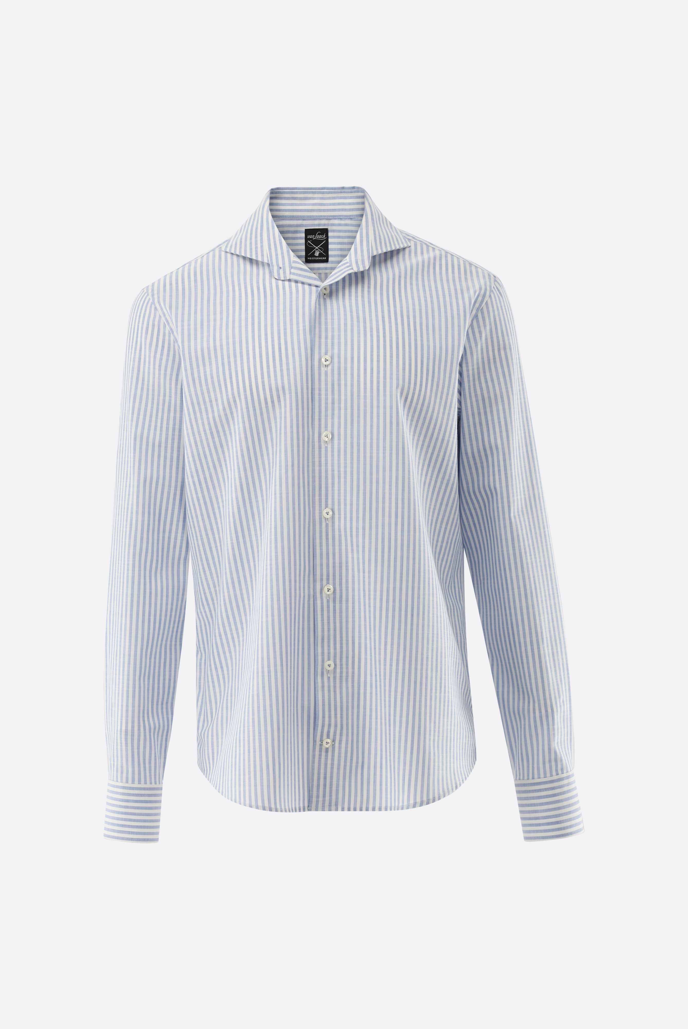 Áo sơ mi Cotton slub mùa hè, sọc candy