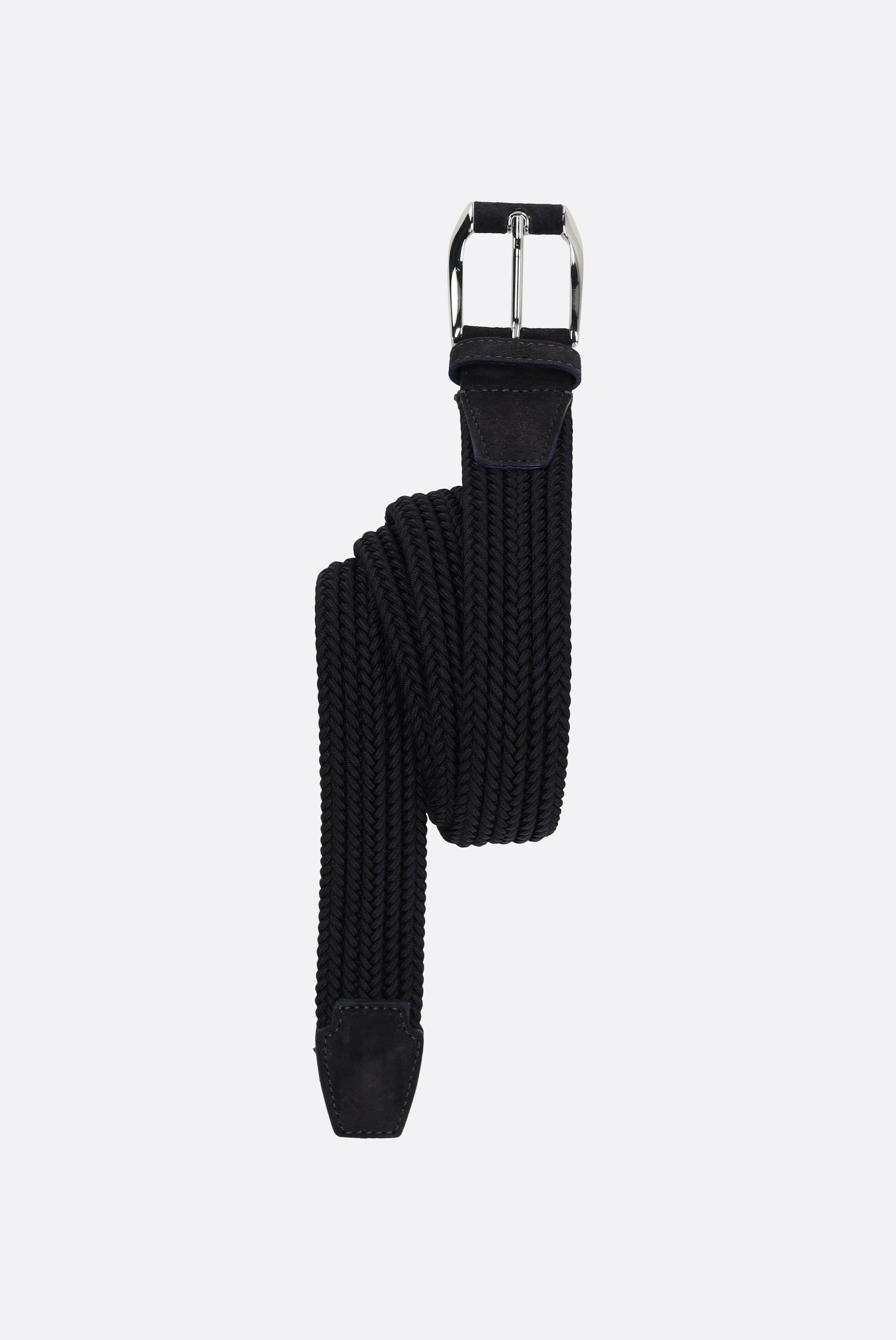 Thắt lưng Sản xuất tại Ý, Dệt thoi, 3.5cm Suede-Trimmed Elastic hiệu ứng chuyển sắc