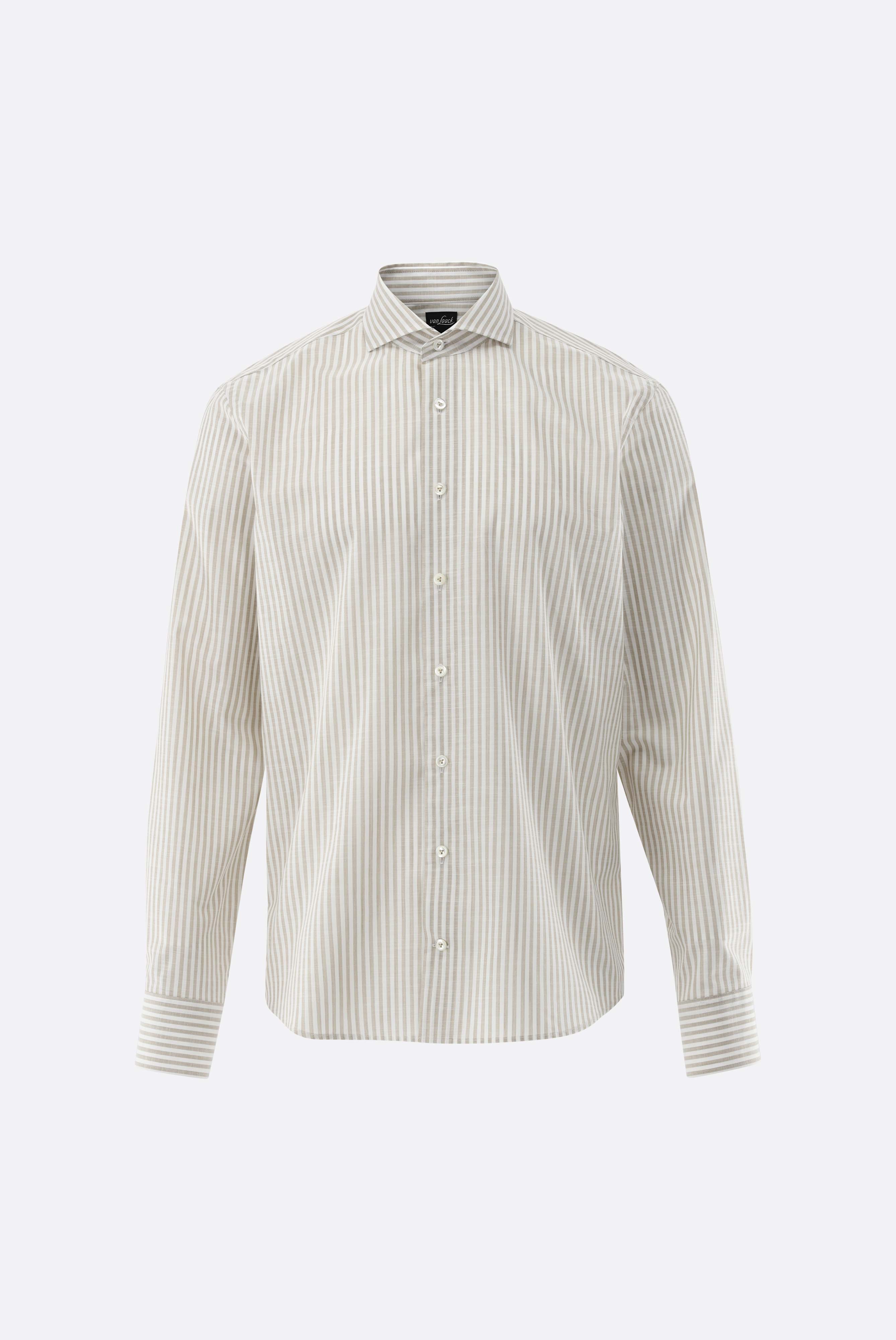 Áo sơ mi Cotton slub mùa hè, sọc candy